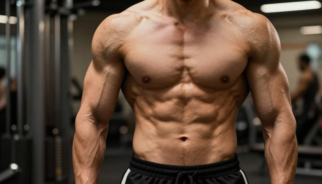 muscle definition and skin texture